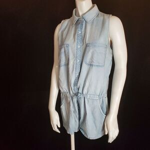 Chelsea & Violet Blue Romper (M)